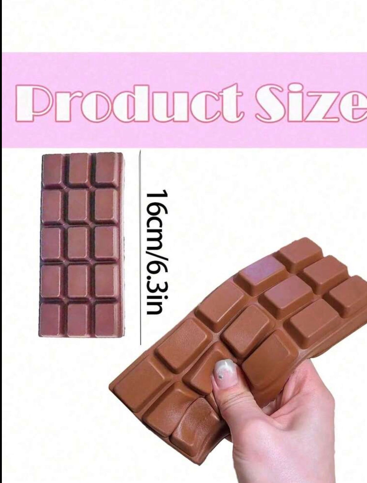 2 PACK CHOCOLATE BAR SQUISHY